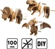 Картонный конструктор Cartonic 3D Puzzle Dinos Trio 312 элементов (CARTTRIODINO) - изображение 11