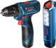 Wiertarko-wkrętarka akumulatorowa Bosch Professional GSR 120-LI 2 Ah + Latarka GLI 12V-300 (06019G8004) - obraz 1