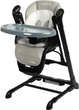Стільчик для годування + гойдалка Caretero Indigo Black Grey TERO-7650 (5908310397153) - зображення 1