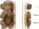 Картонный конструктор Cartonic 3D Puzzle Monkeys Trio 267 элементов (CARTTRIOMONK) - изображение 11