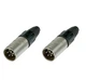 Кабельный разъем XLR HFC4MXL штекер 4 контакта штекер (папа) пайка цвет никель контакты никель MOCO - изображение 6