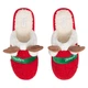 Тапочки домашние Ardesto Christmas размер 38/39 полиэстер резиновая подошва Red (ART2538DR) - изображение 4