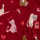 Плед ARDESTO Flannel Полиэстер Красный Полуторный 160х200 см Котики с сердечками (ART0124PB) - изображение 3