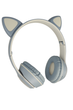 Наушники беспроводные с кошачьими ушками Voltronic Cat Ear с микрофоном и LED подсветкой Голубой (VZV-23M) - изображение 1