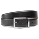 Мужской ремень Semi Line Black/Brown (P8231-0 XL) кожаный двусторонний с поворотной пряжкой - изображение 1