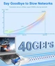 Кабель Ethernet Digoloan 12 м, кабель Cat 8 для під'єднання до інтернету, високошвидкісний гігабітний патч-корд - зображення 4