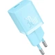 Мережевий зарядний пристрій Baseus GaN5 Fast Charger (mini) 30W (1USB-C) + кабель Type-C to Type-C Galaxy Blue - зображення 5