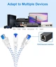 Нейлоновый Ethernet-кабель Cat 8 Digoloan 40 Гбит/с 2000 МГц 10м - изображение 5