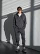 Спортивный костюм мужской на флисе оверсайз кроя на молнии Teamv Fur Zip Графит XL - изображение 1