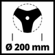 Ніж для мотокоси Einhell 200 х 25.4 х 2 мм (3405083) - зображення 2