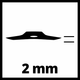 Ніж для мотокоси Einhell 200 х 25.4 х 2 мм (3405083) - зображення 3