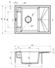 Zlew kuchenny Deante Magnetic 640x500x219 mm (ZRM_T11A) - obraz 2