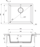 Zlew kuchenny Deante Corda 550x460x204 mm (ZQA_N10C) - obraz 2