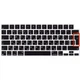 Силіконова накладка xVibe на клавіатуру MacBook New Pro 16.2" 2021-2026 Українскі літери EU Black - изображение 2