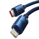 Кабель Baseus Crystal Shine Series Fast Charging Data Cable Type-C to iP 20W 1.2m Blue (CAJY000203) - изображение 6