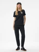 Футболка хлопковая длинная женская Converse CVW5T108-BLK S Черная (0198820335225) - изображение 3