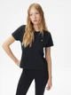 Футболка бавовняна довга жіноча Converse CVW5T252-BLK XS Чорна (0198820091664) - зображення 4