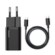 Сетевое зарядное устройство Baseus Super Si 25W + кабель Type-C to Type-C 3A 1M black (TZCCSUP-L01) - изображение 1