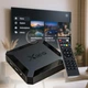Смарт ТВ приставка для телевизора Android 11.0 2/16Gb Allwinner, медиаплеер TV Box с поддержкой WiFi, HDMI, USB, Ethernet, 4K, YouTube, Google Play, комплект с пультом, кабелем HDMI и блоком питания Черный QXW-96-Black - изображение 1