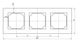 Рамка потрійна Liregus Epsilon Natural matted glass (K14-245-03 E/NG) - зображення 2