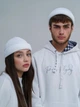 Вязаная шапка Мини-бини (Монатик) One-size Белый - изображение 1