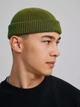 Вязаная шапка Мини-бини (Монатик) One-size Светлый-хаки - изображение 4
