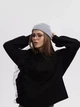 Вязаная шапка Мини-бини (Монатик) One-size Светло-серый - изображение 12