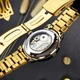 Наручные часы Awarder 022 Mechanic Metall Не забуду Дом Gold-Black - изображение 5