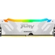 Модуль пам'яті для комп'ютера DDR5 16GB 6800 MHz Renegade RGB White/Silver Kingston Fury (ex.HyperX) (KF568C36RWA-16) - изображение 1