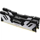 Модуль пам'яті для комп'ютера DDR5 96GB (2x48GB) 6400 MHz Renegade Silver XMP Kingston Fury (ex.HyperX) (KF564C32RSK2-96) - изображение 2