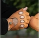 Перчатки автомобильные мужские натуральная кожа Alpa Gloves митенки 1015-18 коричневые размер 8 - изображение 2