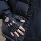 Рукавички автомобільні чоловічі натуральна шкіра Alpa Gloves мітенки 703-15 чорного кольору розмір 9 - зображення 4