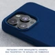 Чохол Njord Suede MagSafe Case для iPhone 15 Pro Синій (NA53SU01) - зображення 2