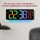 Часы Deepfox DS-6669R LED цифровые электронные настенные Будильник Дата Температура Влажность 42х15,5см разноцветный - изображение 9