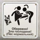 Табличка Обережно. Зла господиня 25 см - изображение 8