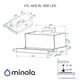 Витяжка телескопічна Minola HTL 6615 BL 1000 LED - изображение 14