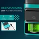 Електробритва VGR V-307 GREEN шейвер, подвійне лезо, 2000mAh, 9000 RPM - зображення 3