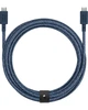 Кабель Native Union Belt XL USB-C to USB-C Navy 3 м (BELT-XL-C-NAV-3-NP) - изображение 2