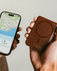 Кожаный кошелек Nomad Mag с Find My Tracking Horween Rustic Brown - изображение 3