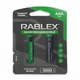 Батарейки аккумуляторные Rablex ААA / HR3 / R03 1000 mAh 1.2V Ni-MH мизинчиковые 2 шт. - изображение 1