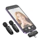 Бездротова мікрофонна система HOCO L15 dual-mic (iP/Type-C) Black (6942007638623) - изображение 6