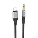 Аудіокабель HOCO UPA26 Fresh digital audio conversion cable iP Black (6942007608817) - зображення 1