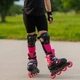 Ролики с комплектом защиты Rollerblade Microblade Combo 36,5-40,5 Чорний-Рожевий - изображение 2