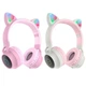 Bluetooth-гарнитура Hoco W27 Cat Ear Grey/Pink (W27GP) - изображение 5
