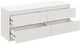 Комод MEBLIBUD LINE на 4 ящика 140 х 45 х 56 см Белый (2201985400054) - изображение 2