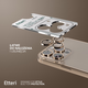 Szkło ochronne Etteri Camera Lens Protector do Apple iPhone 16 Pro / 16 Pro Max Gold (5907504524665) - obraz 5