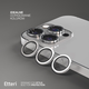 Захисне скло Etteri Camera Lens Protector для Apple iPhone 15 Pro / 15 Pro Max Silver (5907504524535) - зображення 4