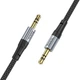 Аудіокабель HOCO UPA26 AUX Fresh audio cable, 1m Black (6942007608800) - зображення 2