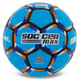 Мяч футбольный №5 PU Гриппи сшит вручную SOCCERMAX FB-6525 Голубой - изображение 2