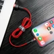 Кабель Baseus Cafule Lightning 1.5A (2m) Red - изображение 5